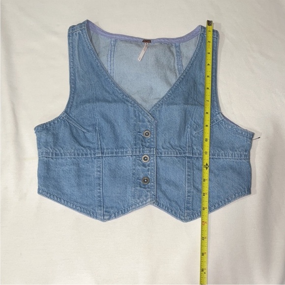 NWOT Free People Scout Denim Set Sz 0 - Picture 7 of 14